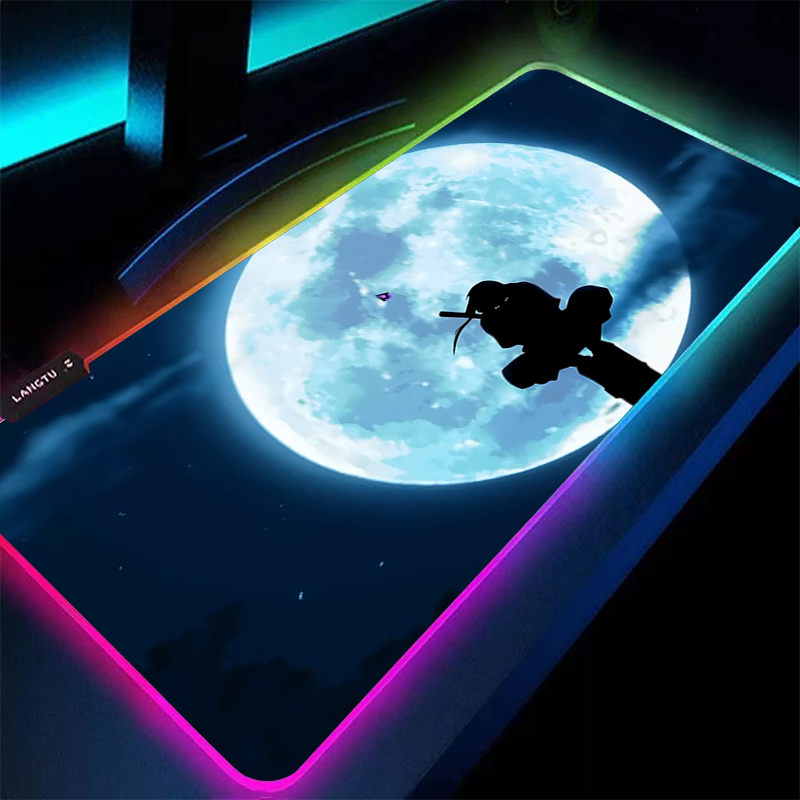 Mouse Gaming Esports - RGB 大型マウスパッド 90 × 40 センチメートルナルトうちはイタチスピード