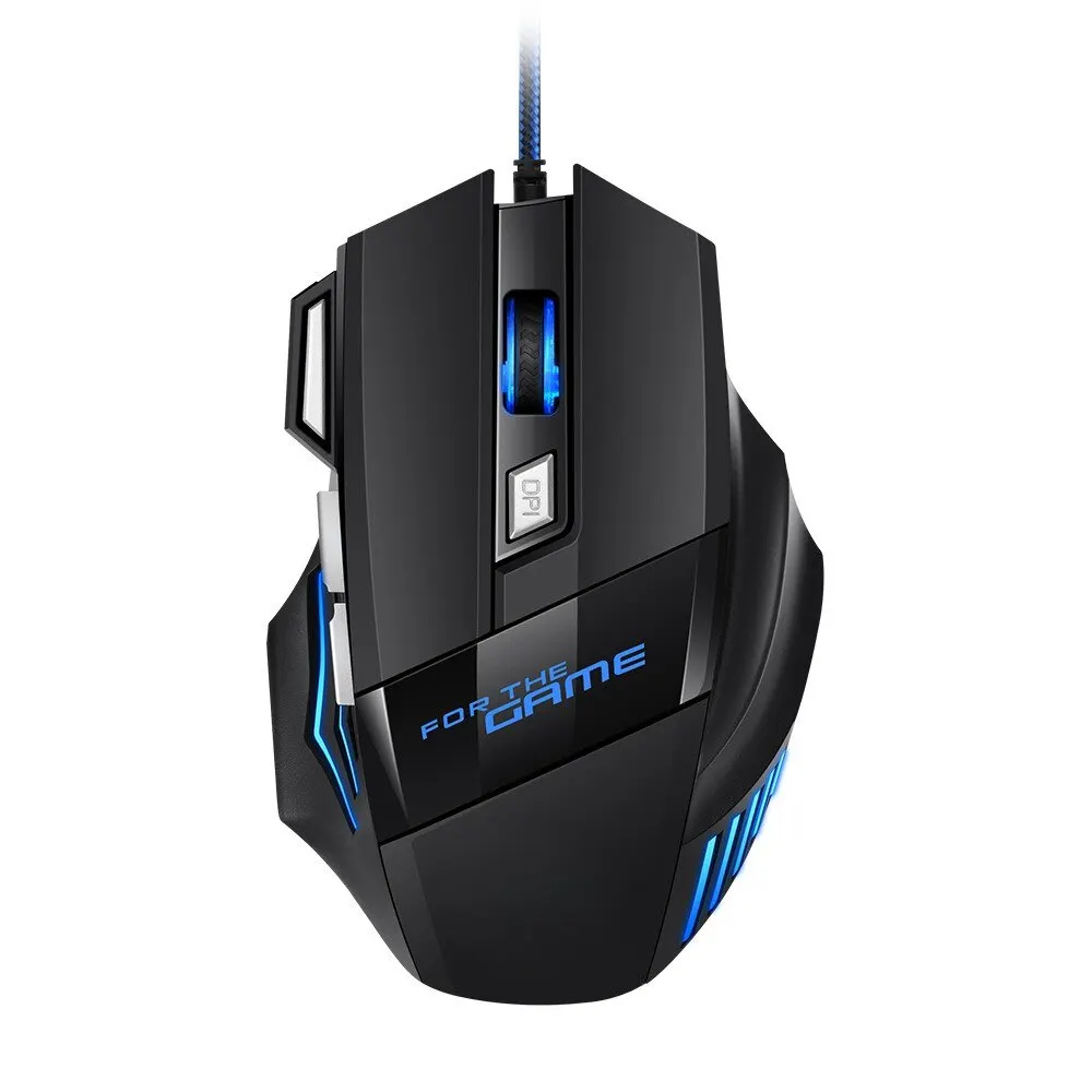 Esports Essential Gaming Pc - ゲーミングマウス RGBバックライト 人間工学に基づいたゲーミングマウス 7D eスポーツ 有線マウス