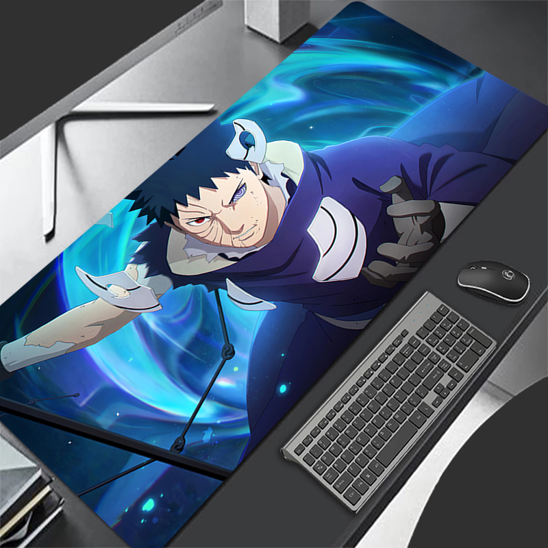 Esports Gaming Mice - マウスパッドアニメカーペ大型ナルトうちはオビトPCゲーマーコンピューターマウスパッドヴァーミロキーボードゲームアクセサリー拡張デスクマット