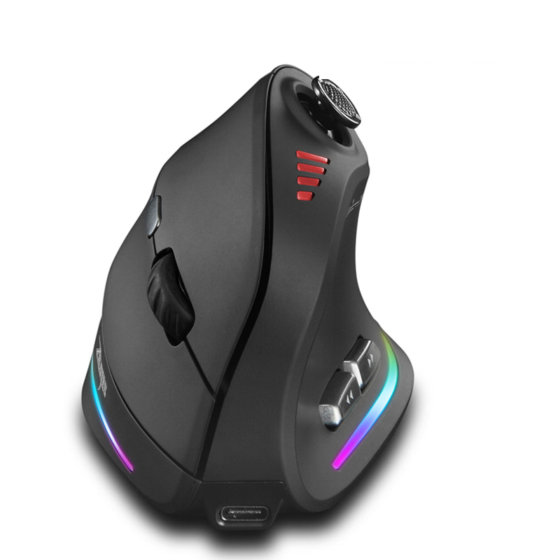Esports Gaming Mice - Jomaa RGB バックライト付きワイヤレス垂直マウスコントロールゲーマー用 24000DPI 調整可能なプログラマブルボタンゲーミングマウス有線