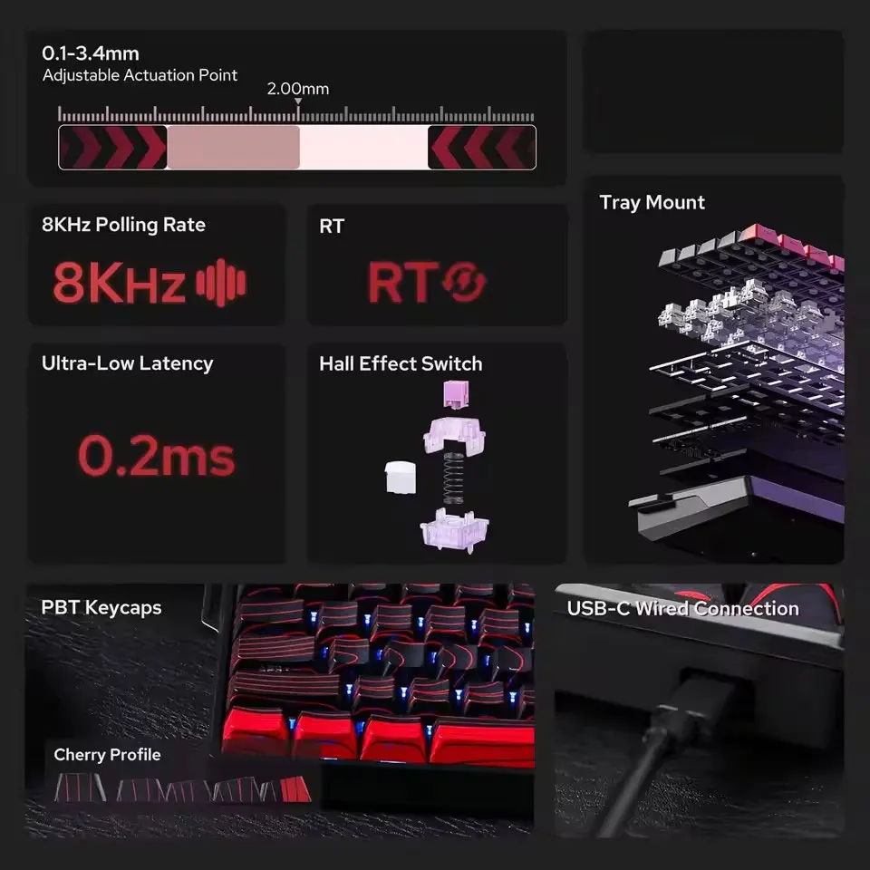 AULA Win60 HE 磁気スイッチゲーミングキーボード - Esports Essential Gaming Pc のレビューと価格