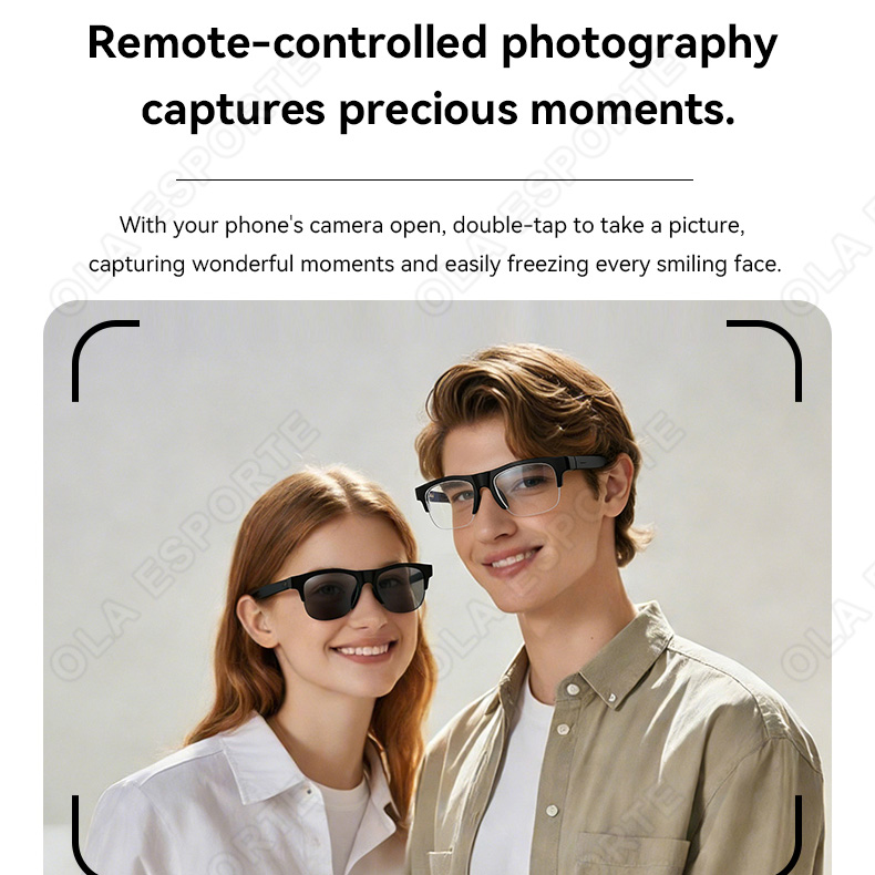 新しいスマートグラス V5.3 Bluetooth 通話高品 - Gaming Glasses Blue のレビューと価格