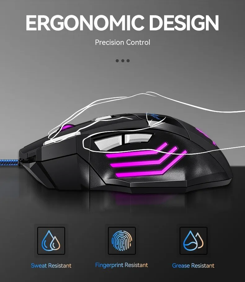 1 PC 新しいハイパースピード USB ゲーミングマウス  - Esports Essential Gaming Pc のレビューと価格