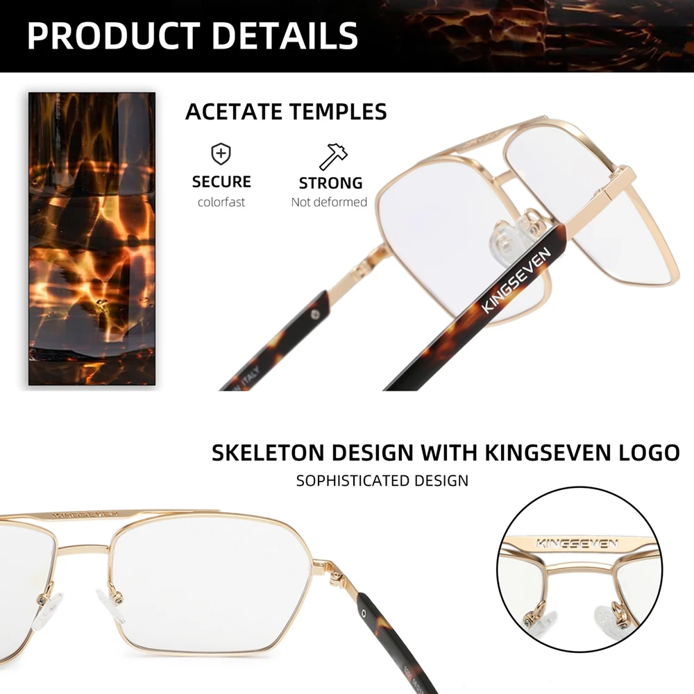 KINGSEVEN クラシックブルーライトカットメガネ 男女 - Gaming Glasses Blue のレビューと価格