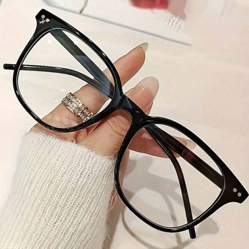 1/2組のスクエアフレームメガネ。ブルーライトカット機能付き - Gaming Glasses Blue のレビューと価格