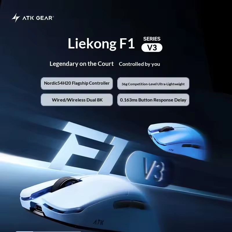 ATK F1 V2/V3 トライモードワイヤレスマウス PA - Esports Gaming Mice のレビューと価格
