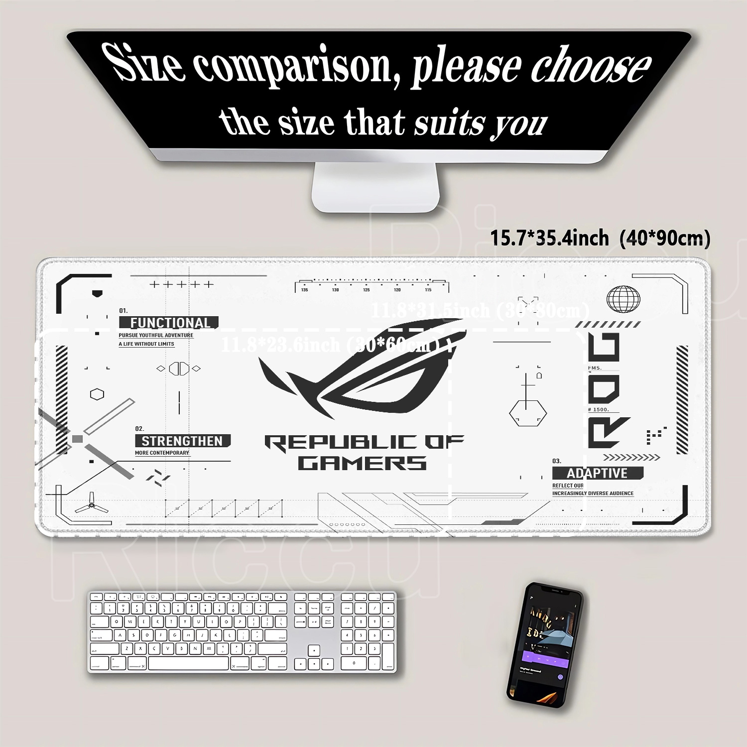 R-ROG 大型ゲーミングマウスパッド A-ASUS PC  - Esports Essential Gaming Pc のレビューと価格