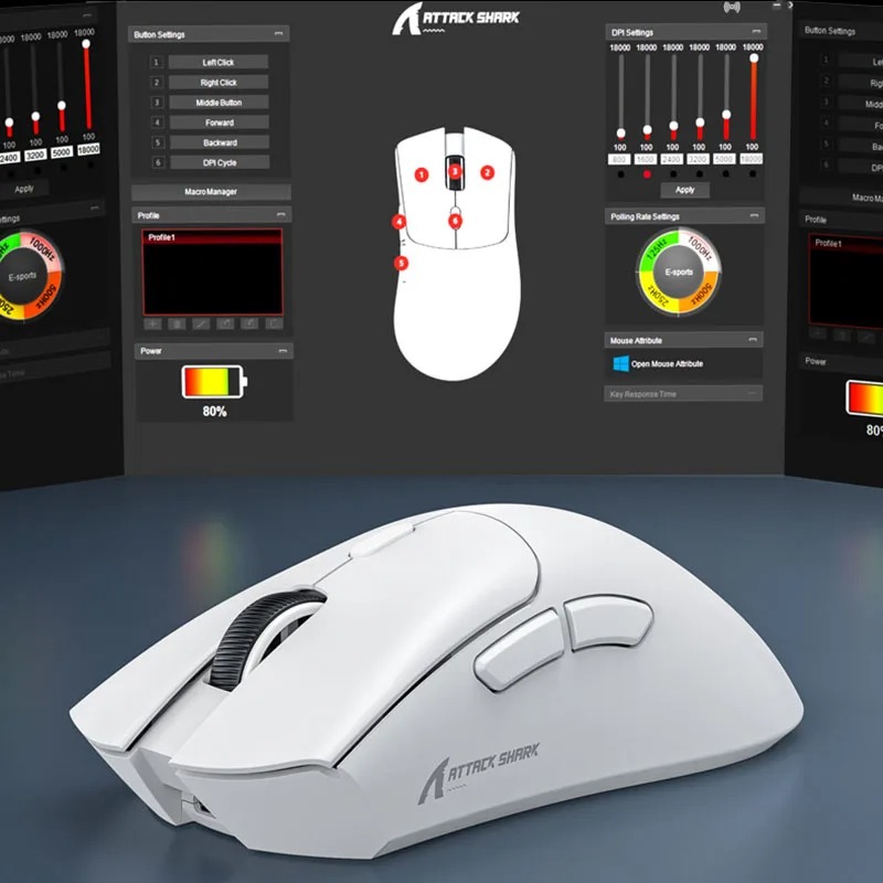 R1 ATTACK SHARK ワイヤレスゲーミングマウス、 - Esports Essential Gaming Pc のレビューと価格