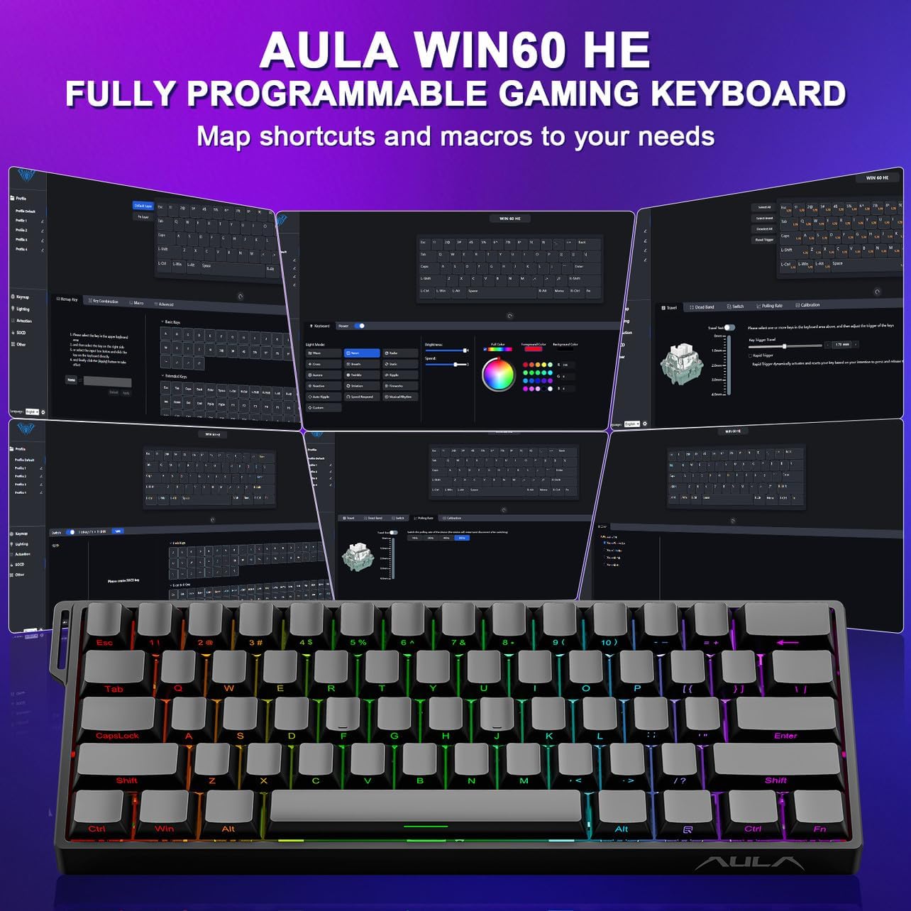 AULA WIN60 WIN68 HE 磁気有線キーボード  - Esports Essential Gaming Pc のレビューと価格